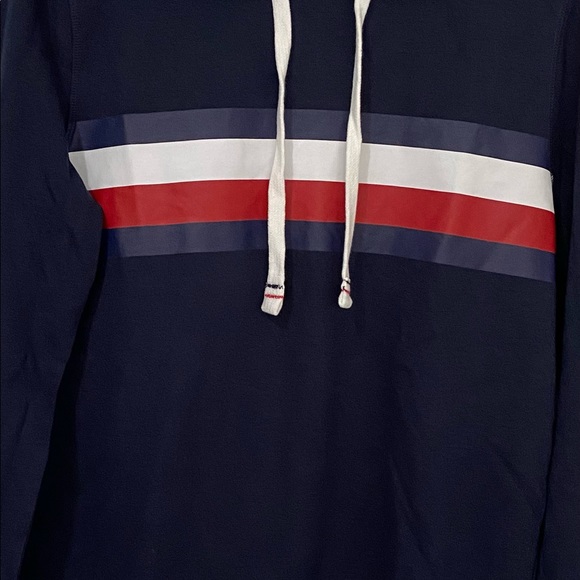 Mens unisex long sleeved hoodie sleepwear top size small navy - Picture 5 of 8